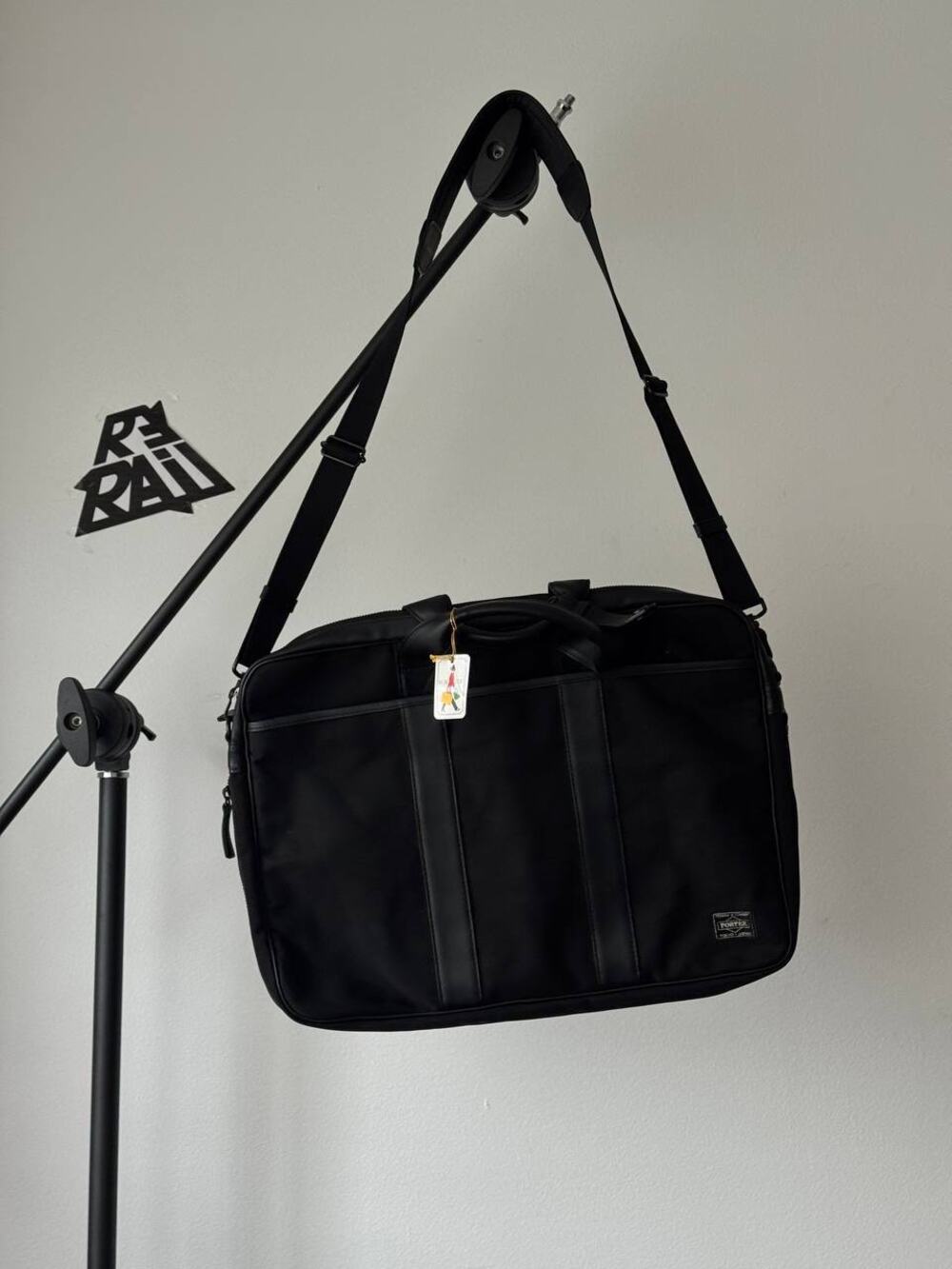 Porter Yoshida Tanker Briefcase Shoulder Bag Black